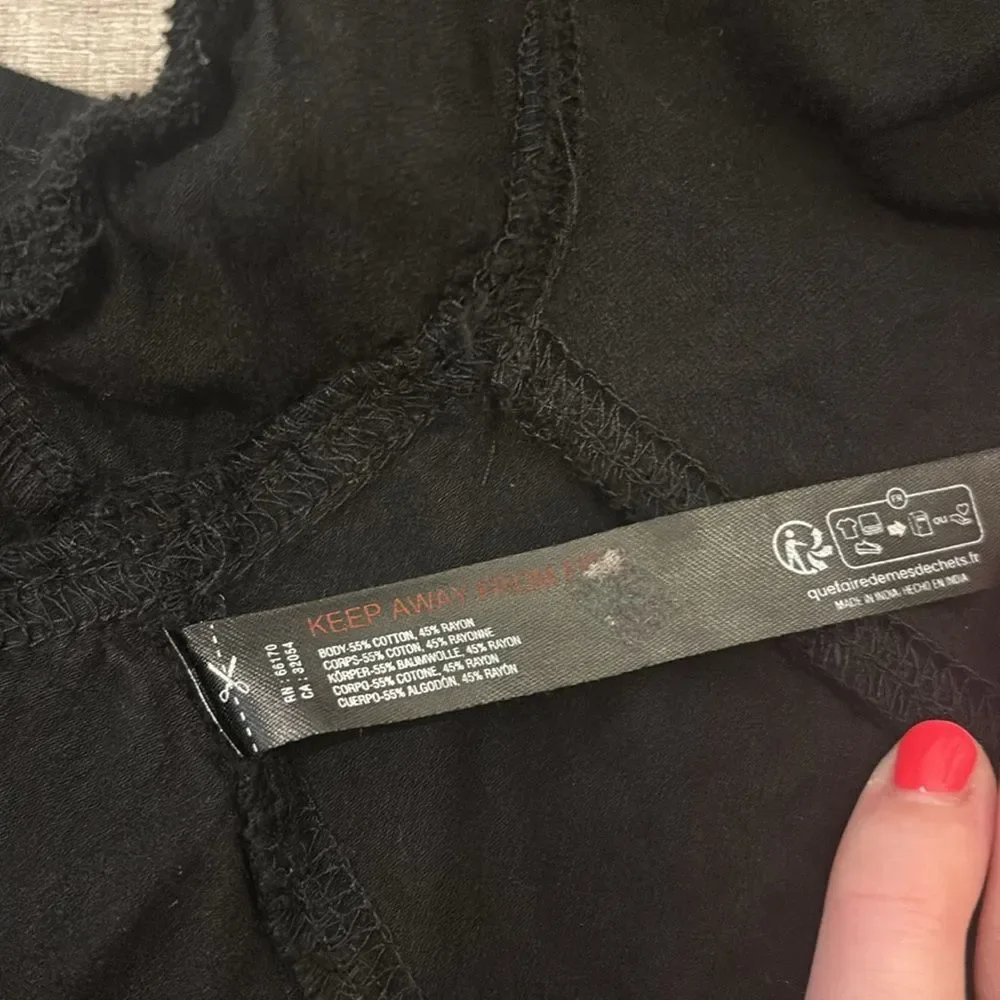 Anthropologie daily practice black skirt